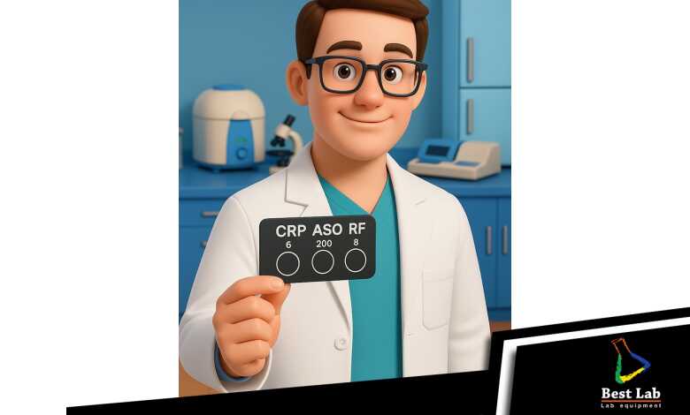 شرائح عمل تحاليل اللاتيكس ASO CRP RF