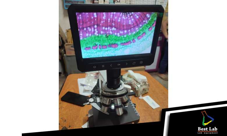 عن جمال الوان ووضوح شاشة الميكروسكوب من شركة بست لاب.